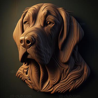 3D model st Taigan dog breed dog (STL)